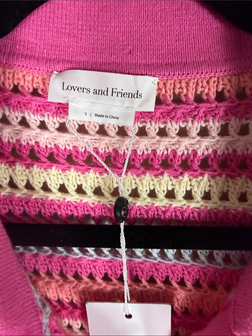 Lovers + Friends Lucia Cardigan and Lucia Short in Pink & Blue Multi - Picture 6 of 11